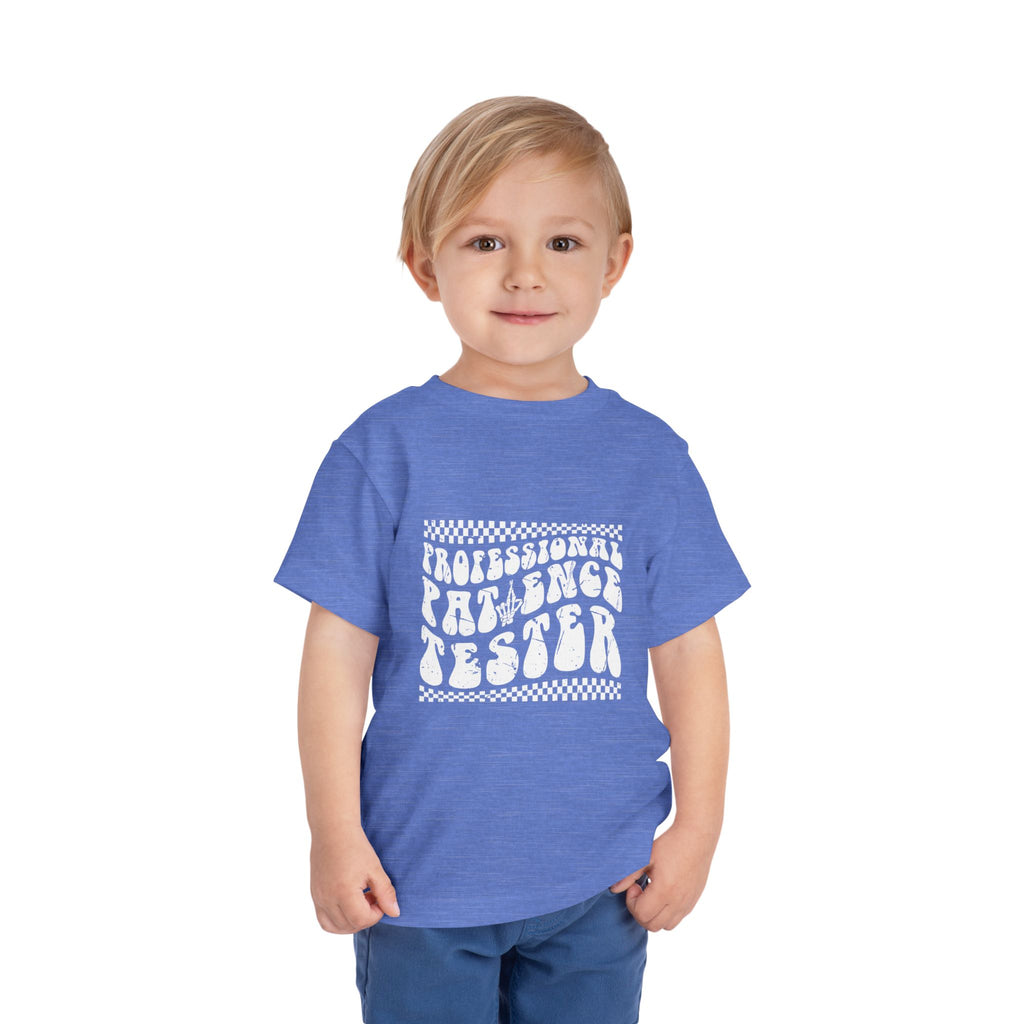 Funny Toddler Tee - Professional Patience Tester, Kids Gift, Birthday Shirt, Playdate Outfit, Toddler Humor Clothing