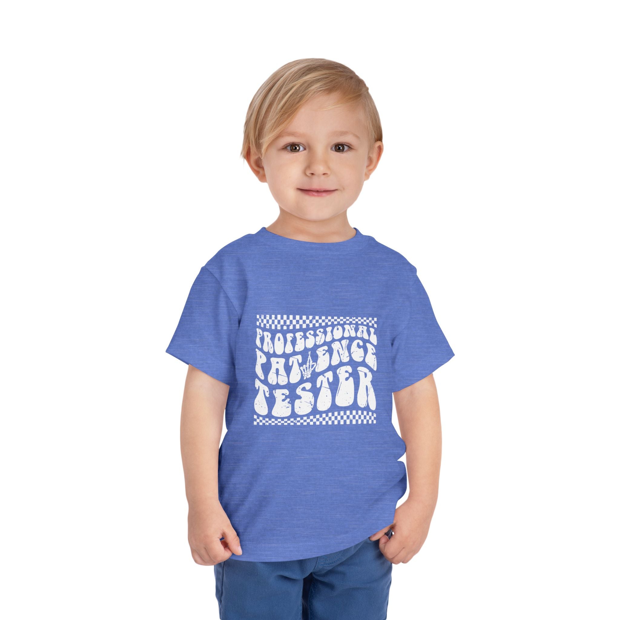 Funny Toddler Tee - Professional Patience Tester, Kids Gift, Birthday Shirt, Playdate Outfit, Toddler Humor Clothing