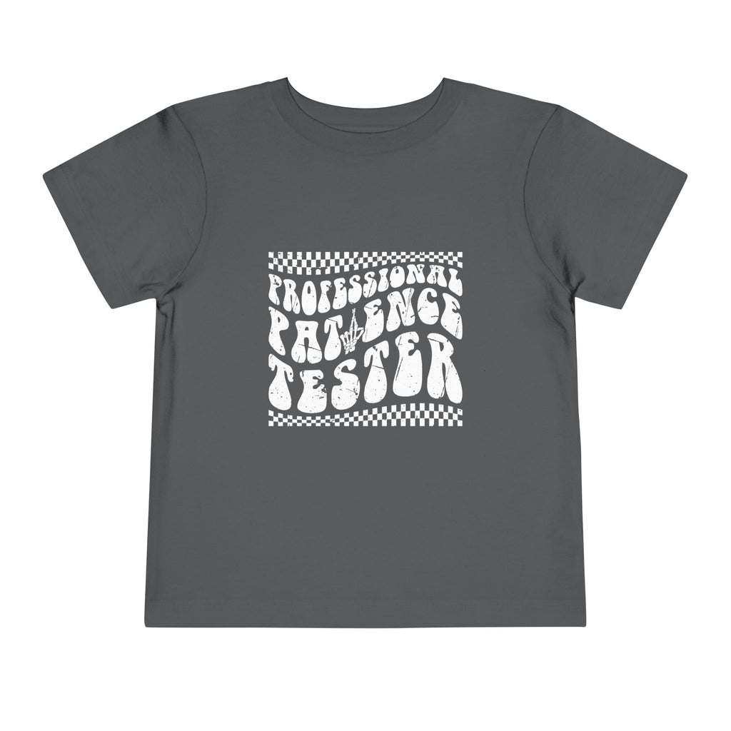 Funny Toddler Tee - Professional Patience Tester, Kids Gift, Birthday Shirt, Playdate Outfit, Toddler Humor Clothing