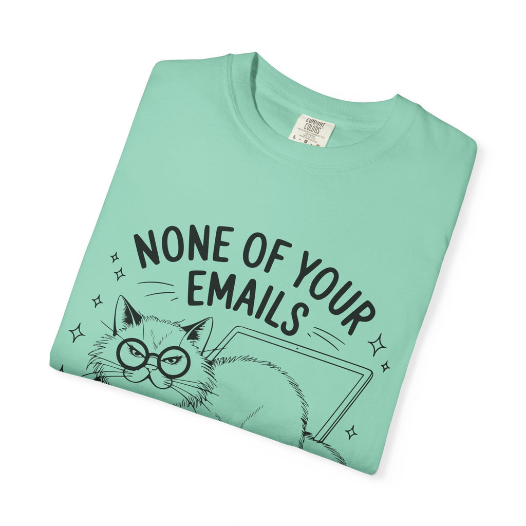 Whimsical Cat Tee: Perfect Gift for Cat Lovers, Fun Humor Shirt, Relaxed Fit, Cozy Casual Wear, Gift for Pet Owners