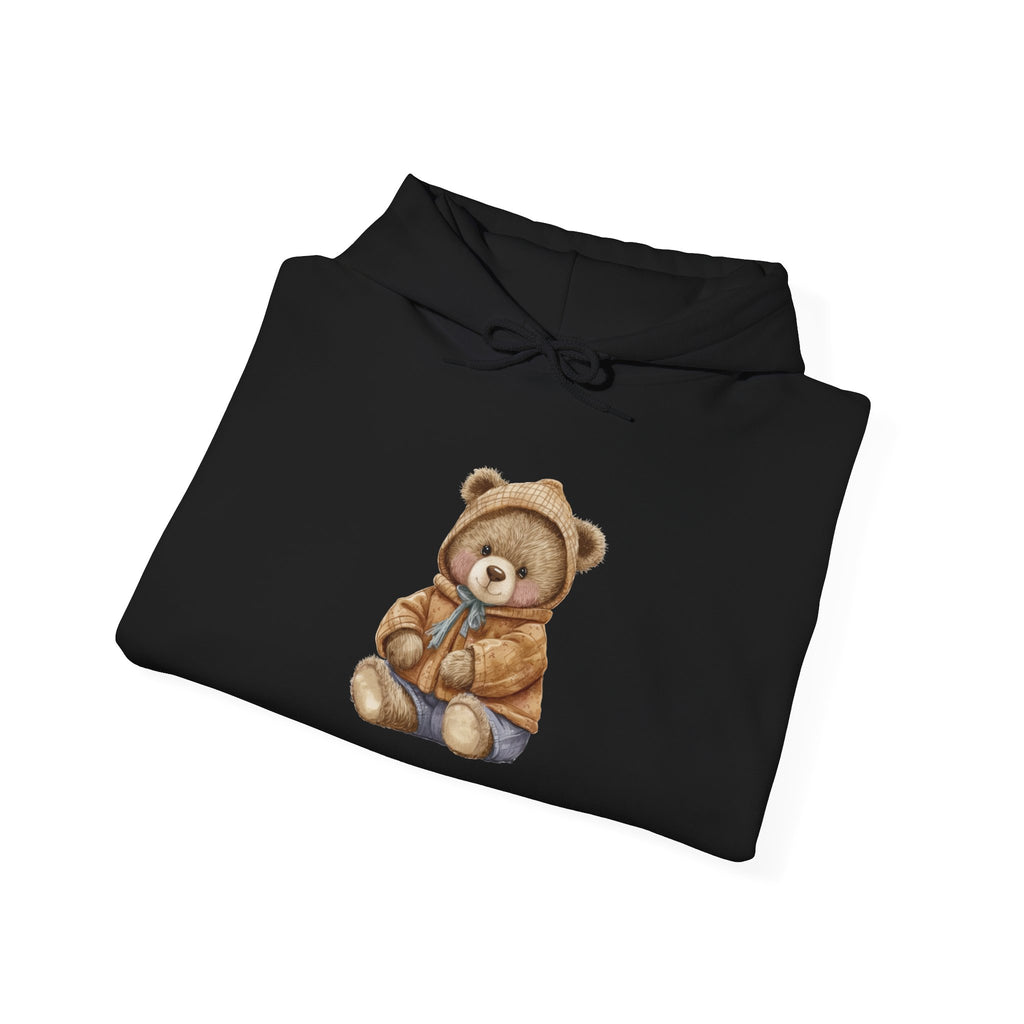 Teddy Bear Hoodie, Cozy Unisex Sweatshirt, Cute Animal Design, Winter Apparel, Warm Pullover Jumper, Gift for Him or Her