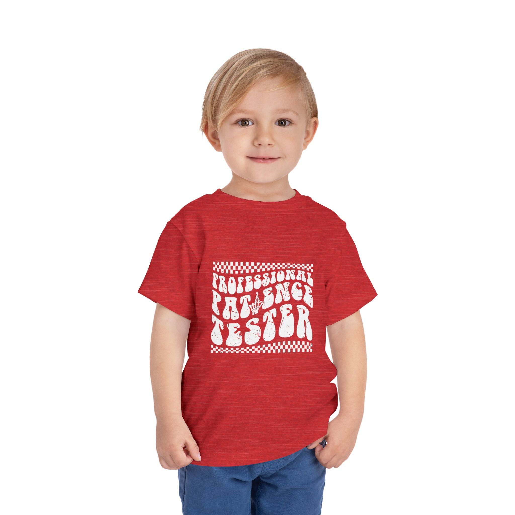 Funny Toddler Tee - Professional Patience Tester, Kids Gift, Birthday Shirt, Playdate Outfit, Toddler Humor Clothing