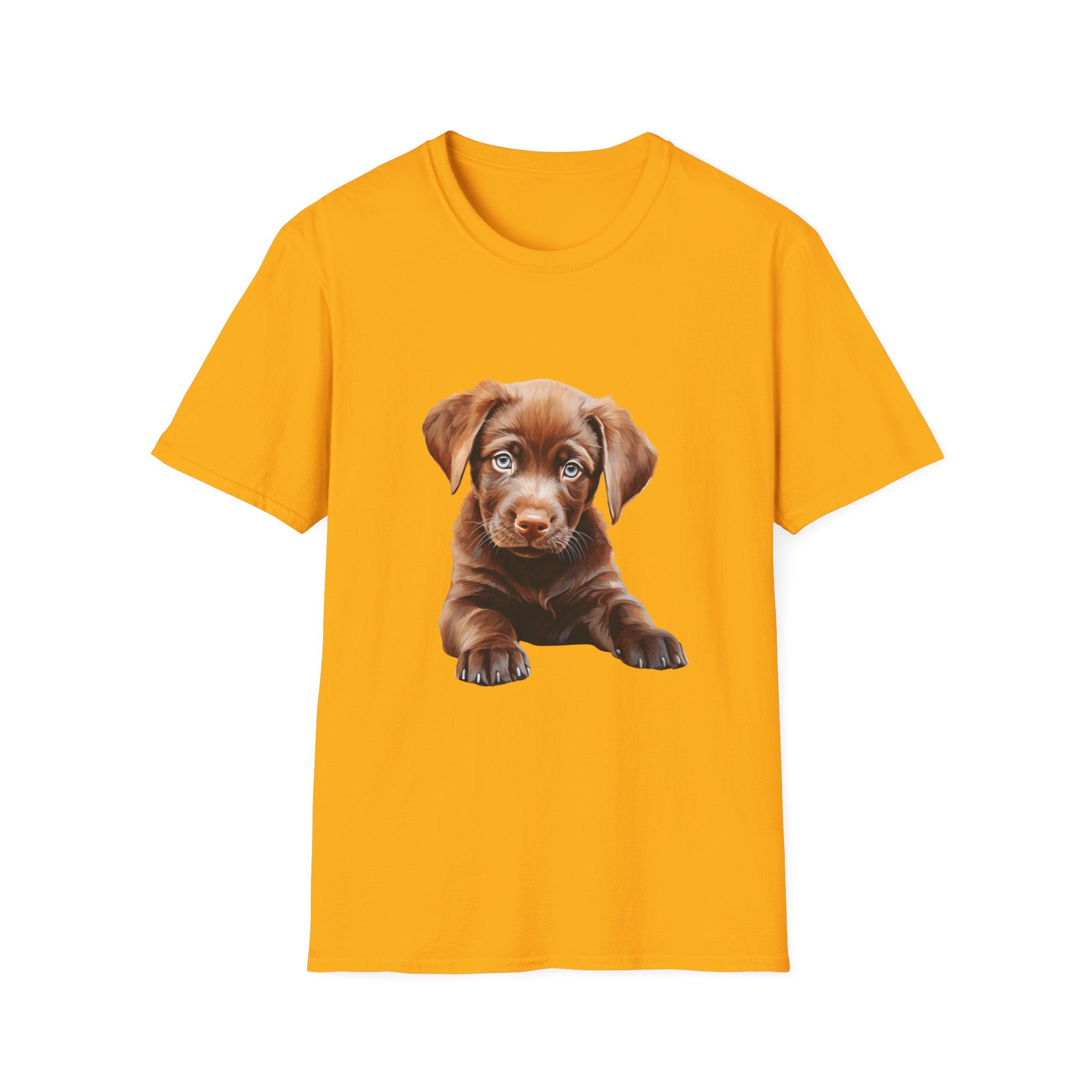 Poppy Labrador Retriever Unisex T-Shirt, Dog Lover Tee, Floral Labrador Shirt, Cute Pet Tee, Flower Dog Shirt