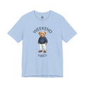 Weekend Vibes Teddy Bear T-Shirt | Casual Cute Graphic Tee