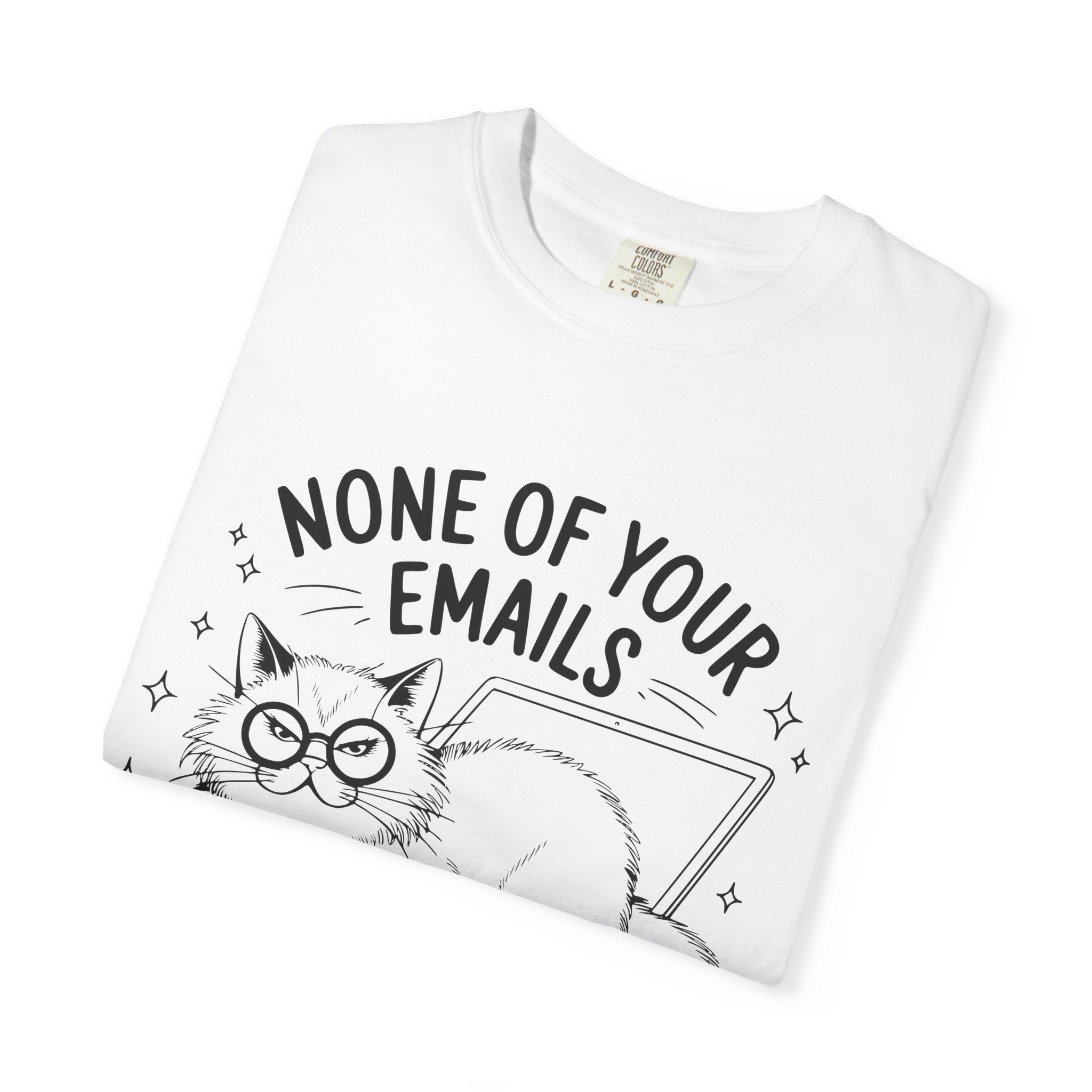 Whimsical Cat Tee: Perfect Gift for Cat Lovers, Fun Humor Shirt, Relaxed Fit, Cozy Casual Wear, Gift for Pet Owners