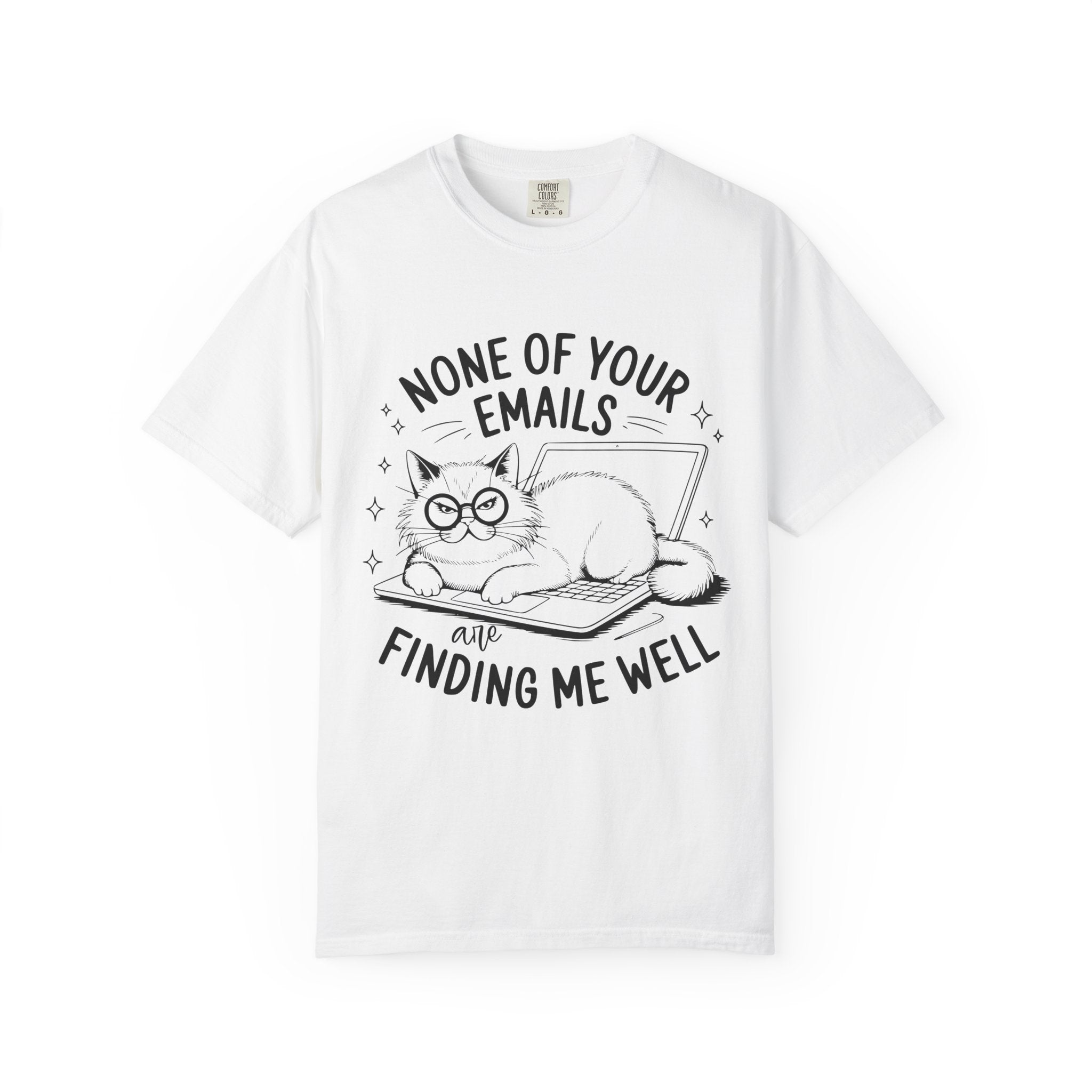Whimsical Cat Tee: Perfect Gift for Cat Lovers, Fun Humor Shirt, Relaxed Fit, Cozy Casual Wear, Gift for Pet Owners