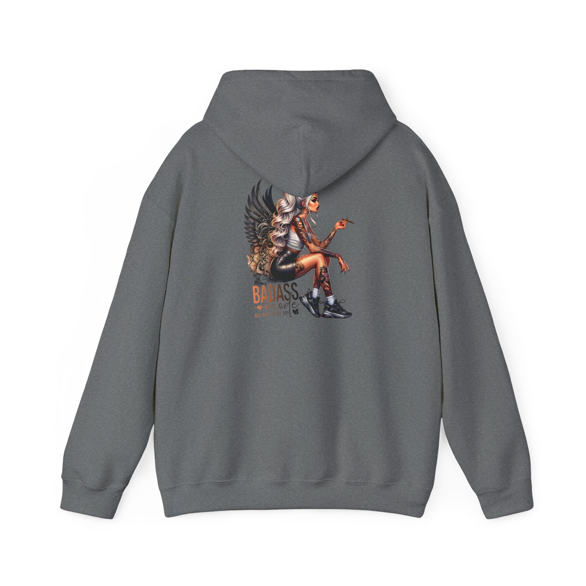 Badass Girl Hoodie, Edgy Women's Sweatshirt Gift, Rebel Chick Jumper, Cool