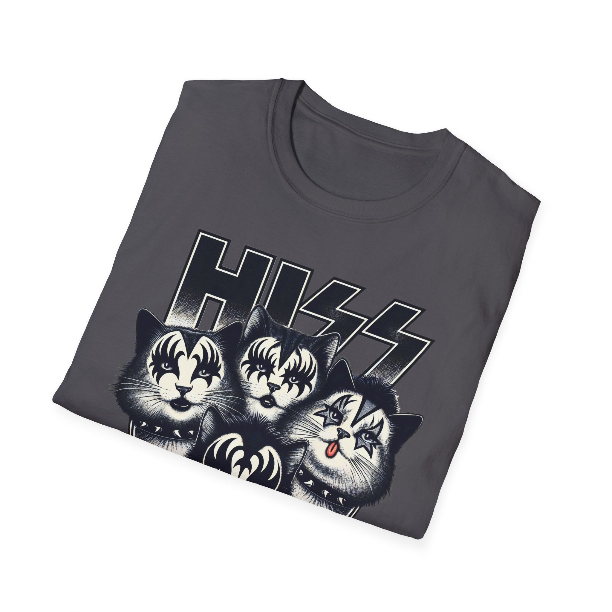 HISS Unisex Softstyle T-Shirt - Serpent Vibes Tee, Reptile Lover Shirt, Snake Graphic Top, Animal Print Apparel, Cool Python Clothing