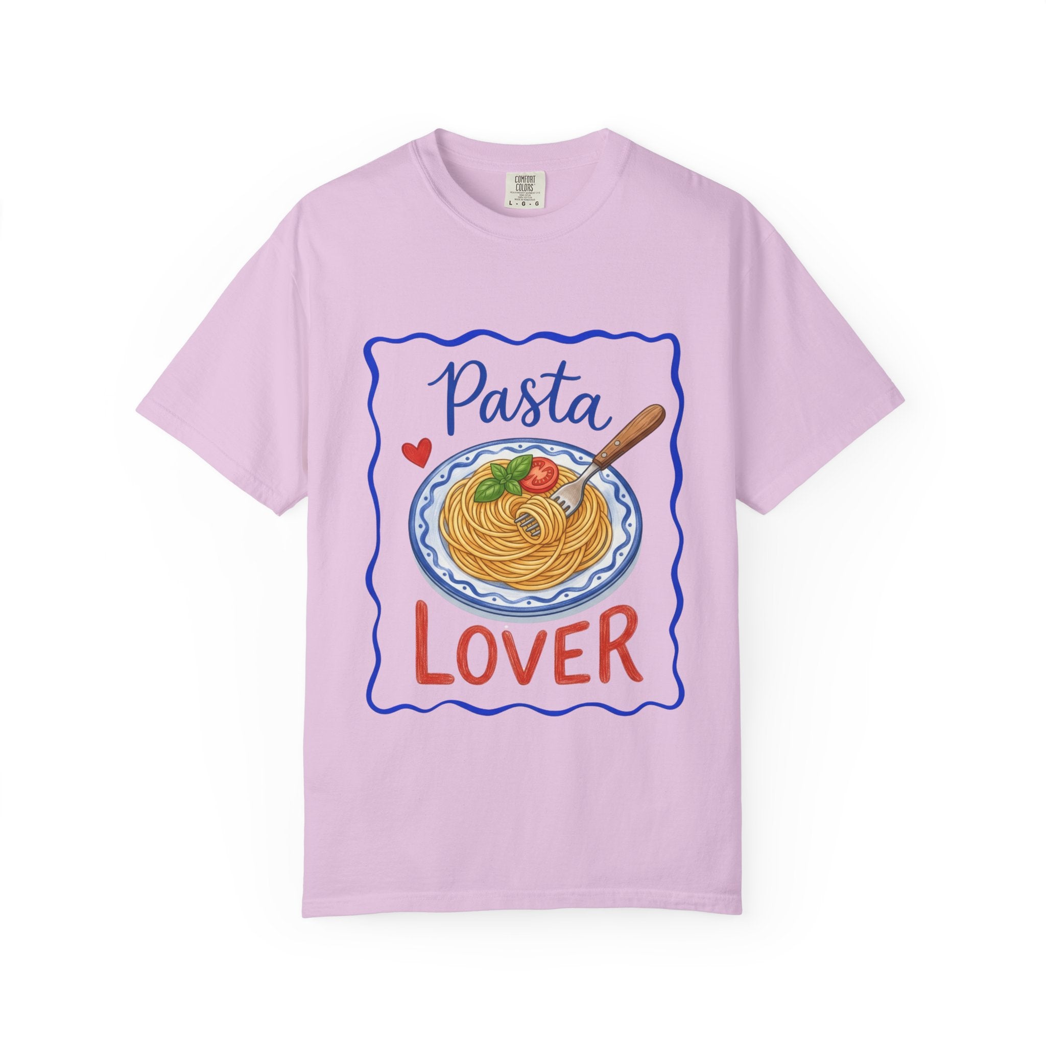 Pasta Lover plate illustration T-Shirt | Spaghetti graphic tee