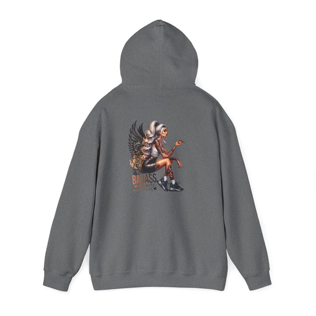 Badass Girl Hoodie, Edgy Women's Sweatshirt Gift, Rebel Chick Jumper, Cool