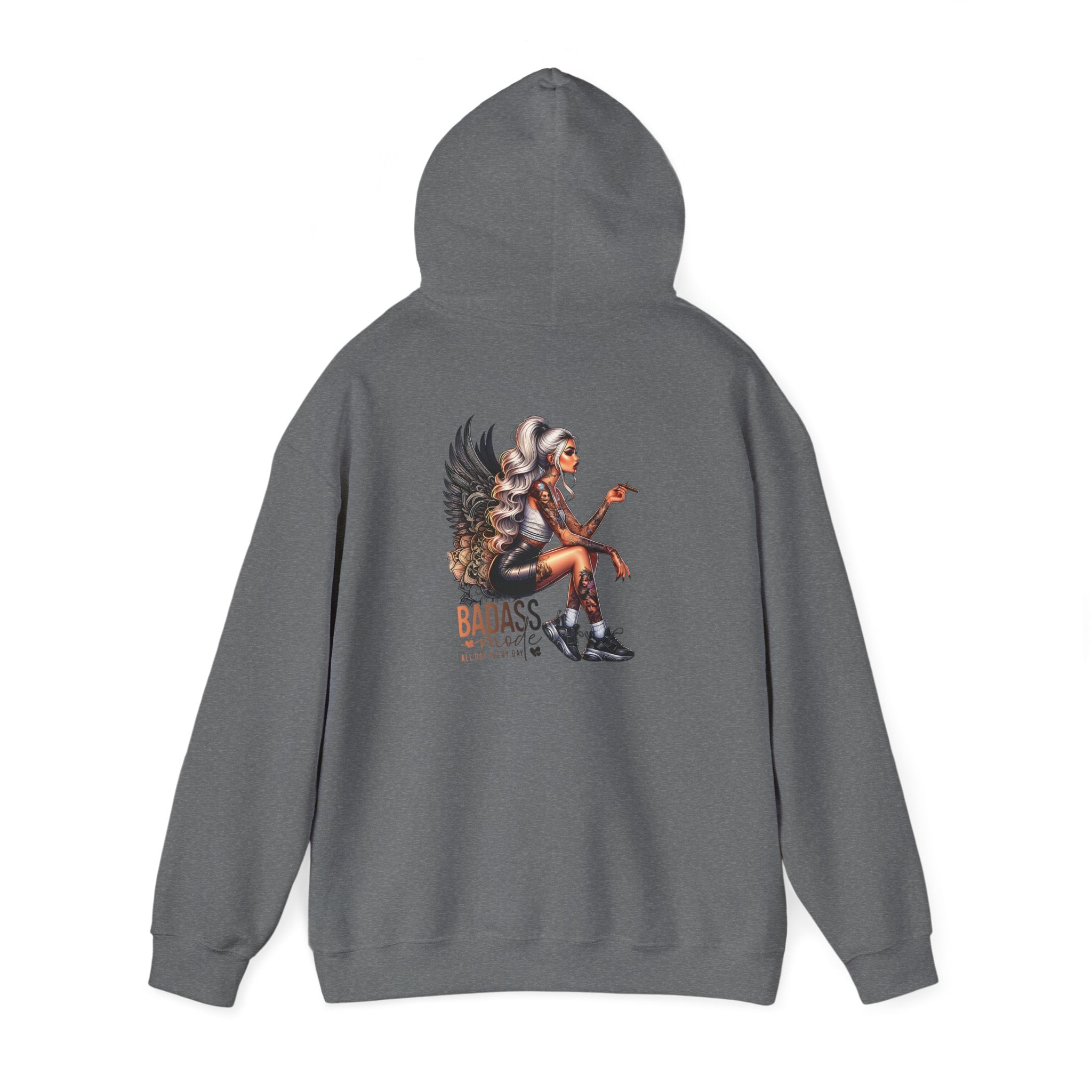 Badass Girl Hoodie, Edgy Women's Sweatshirt Gift, Rebel Chick Jumper, Cool