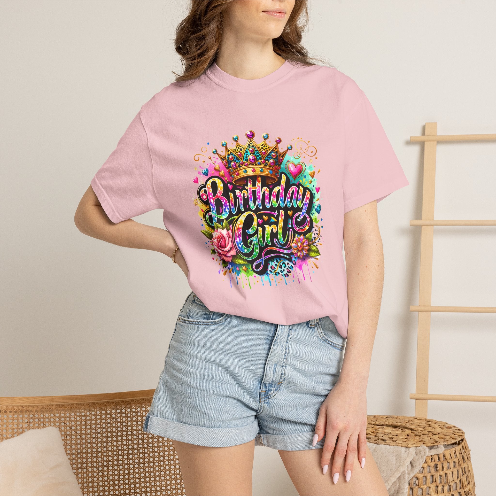 Birthday Girl T-shirt | Garment Dyed Birthday Tee