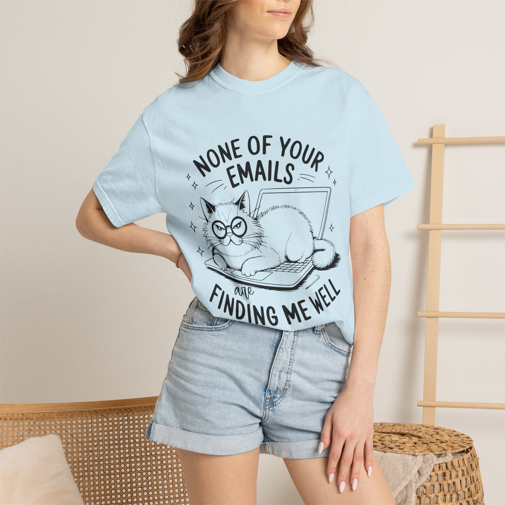 Whimsical Cat Tee: Perfect Gift for Cat Lovers, Fun Humor Shirt, Relaxed Fit, Cozy Casual Wear, Gift for Pet Owners